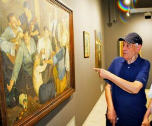 Homenaje permanente: Una placa conmemorativa celebra la trayectoria del pintor Manuel Prior