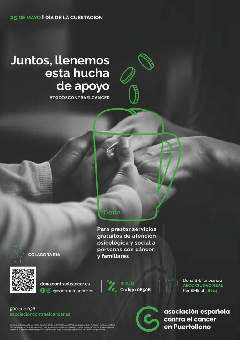 Participa en la Cuestación Anual y Ayuda a Llenar la Hucha de Apoyo con la Asociación Contra el Cáncer