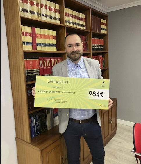Santa Ana Films contribuye a la lucha contra el cáncer con una donación de 984 euros a la AECC durante la quinta edición de su evento ‘La Mañana más corta’