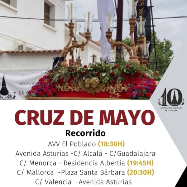 Veintena de niños llevarán a costal la tradicional Cruz de Mayo de ‘El Capirote’