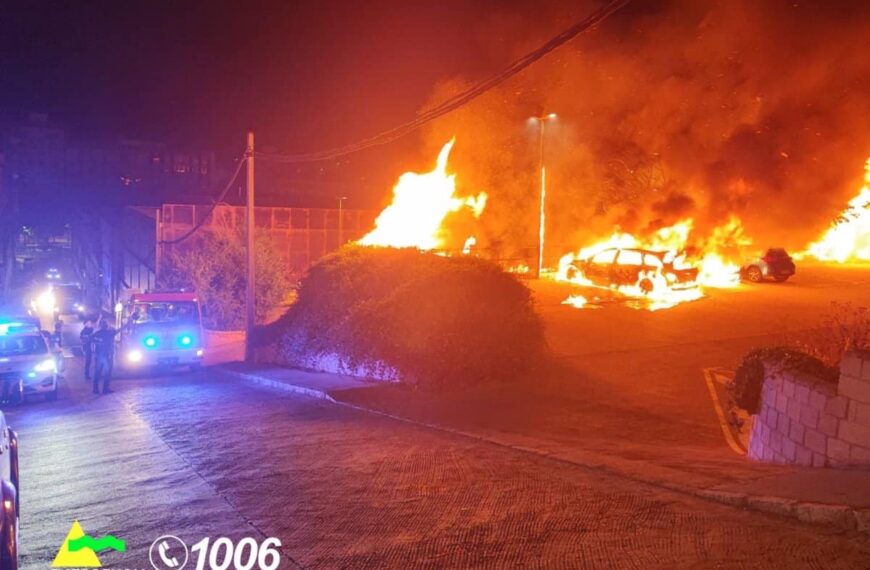 Cuatro Vehículos Incinerados en Incendio de Parking Público en Puertollano