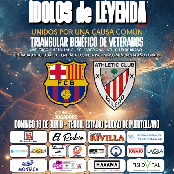Éxito de ventas en el torneo triangular de leyendas: Barcelona, Athletic y Atlético Puertollano conquistan a la afición con 2,000 entradas agotadas