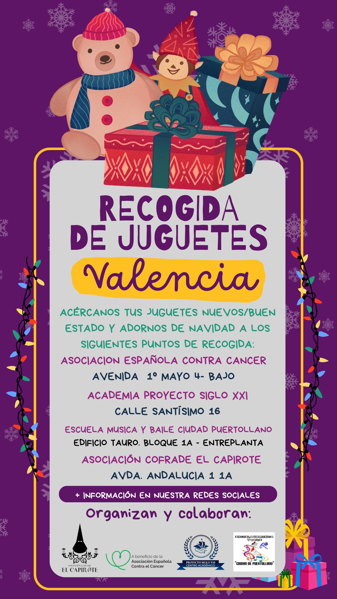 «El Capirote» Organiza una Campaña Solidaria de Recogida de Juguetes para Niños en Valencia