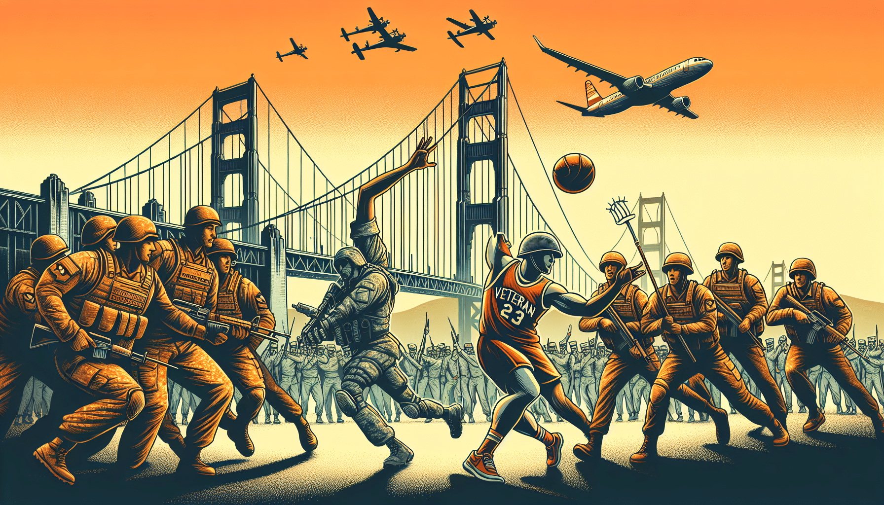 Celebración de veteranos en el Puerta de Santa María