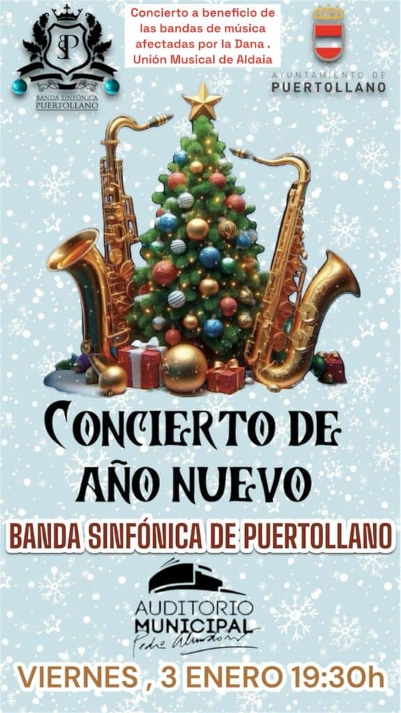 Concierto de Año Nuevo de la Sinfónica de Puertollano: Un Canto de Solidaridad con los Músicos Valencianos