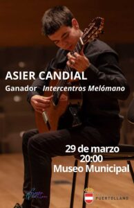 Asier Candial, laureado del Intercentros Melómano, deleitará al público en su concierto en el Museo García Rodero
