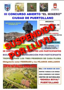 CANCELADO: El evento de canto de aves silvestres del domingo debido a pronósticos de lluvia