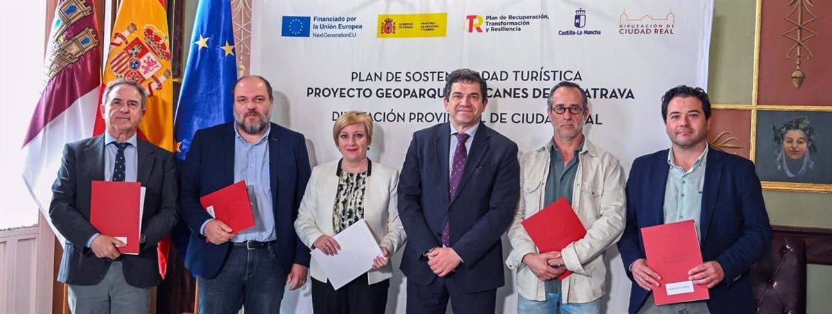 La Diputación impulsa iniciativas de eficiencia energética y señalización en geositios de Alcolea, Poblete, Aldea y Pozuelo