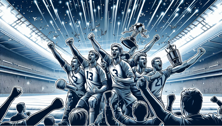 La liberación del equipo tras lograr la victoria