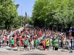 Alcaldes de la comarca de Puertollano apoyan a trabajadores y familias de Fertiberia en defensa de su viabilidad