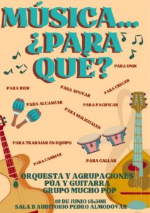 Unión de Cuerdas: La orquesta de púa y guitarra junto a Mucho Pop en el concierto ‘Música…¿para qué?’