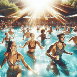 Culminan los cursos de aquafitness de verano en la piscina de Puertollano con éxito y diversión para todos los participantes