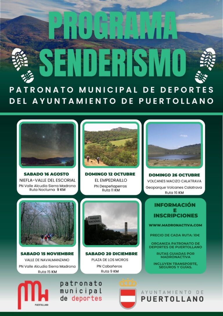 Participación máxima alcanzada en la primera ruta de senderismo organizada por el Patronato Municipal de Deportes
