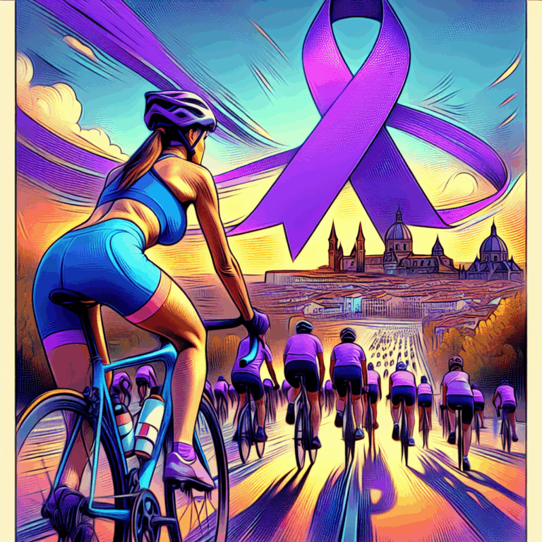 Puertollano acoge el solidario pedaleo de Carmen Lozano en apoyo a la Sensibilidad Química Múltiple