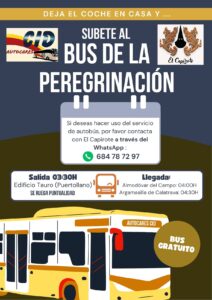 Puertollano facilitará transporte gratuito para la III peregrinación a la ‘Virgen de Gracia’