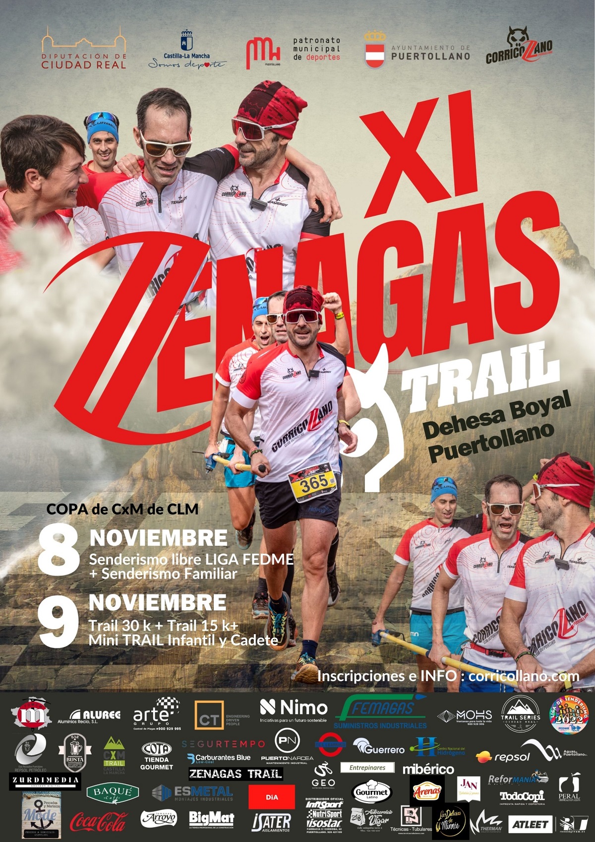 El XI Zenagas Trail Cierra Inscripciones Sobrepasando el Hit de 600 Participantes