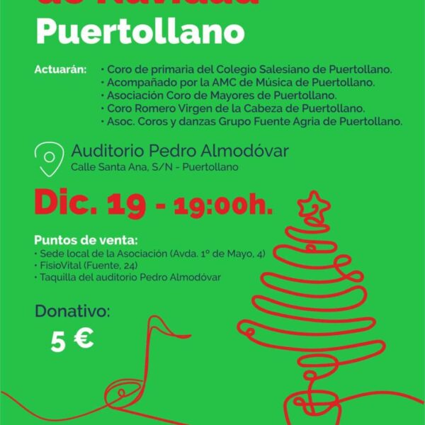 Concierto Solidario Navideño: La Banda de Música AMC, Grupo Fuente Agria y Coros Unidos por la Lucha Contra el Cáncer