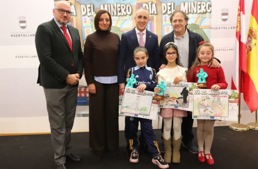 Entrega de Premios del III Concurso de Dibujo “Día del Minero” en Puertollano, Presidida por el Alcalde con la Participación de Más de 800 Escolares