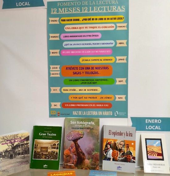 Arranca el programa «Doce Meses, Doce Lecturas» para impulsar la lectura en la biblioteca municipal
