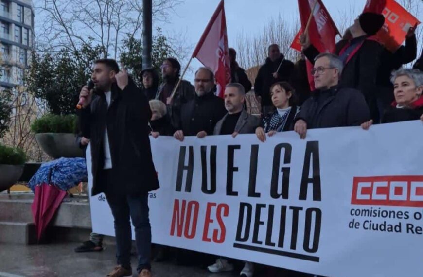 CCOO se moviliza en Puertollano para reafirmar el derecho a huelga y demandar rendición de cuentas