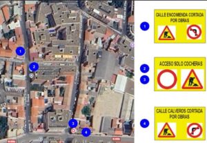 Inicio de renovación en la red de abastecimiento provoca cortes de tráfico en la calle Calveros a partir de este martes