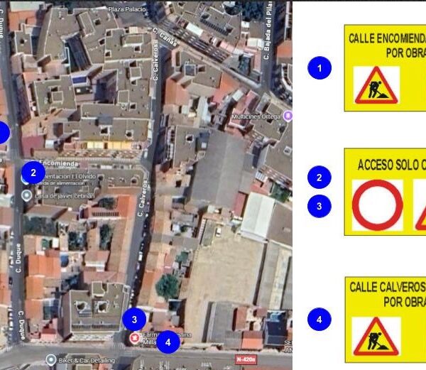 Inicio de renovación en la red de abastecimiento provoca cortes de tráfico en la calle Calveros a partir de este martes