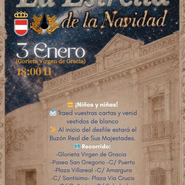 La «Estrella de la Navidad» brillará el sábado con el acompañamiento de Discípulos de San Juan, San Miguel Arcángel, el grupo Ilusiones y el buzón real