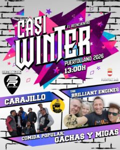 Encuentro de Sabores y Sonidos: Gachas y Migas con ‘The Brilliant Engines’ y ‘Carajillo’ en el Casi Winter Fest el 14 de Marzo