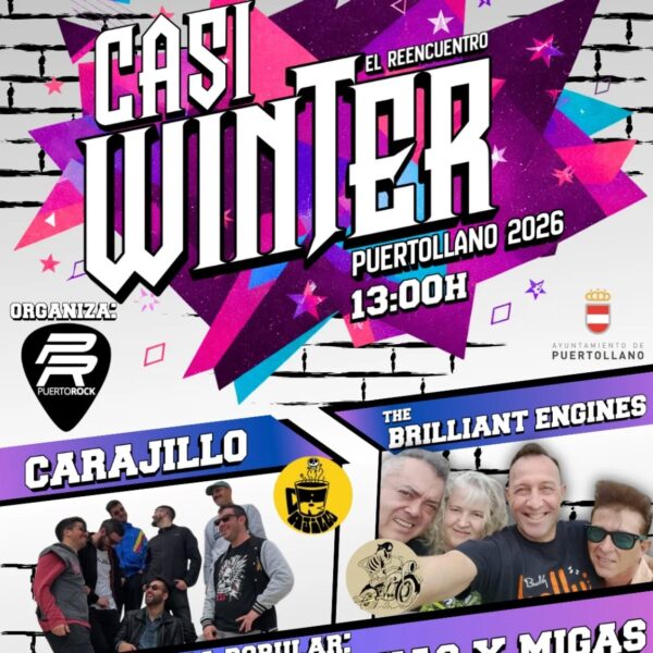 Encuentro de Sabores y Sonidos: Gachas y Migas con ‘The Brilliant Engines’ y ‘Carajillo’ en el Casi Winter Fest el 14 de Marzo