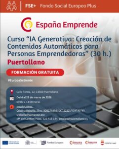 Impulso a la Innovación Creativa: Curso de Inteligencia Artificial Generativa en Puertollano