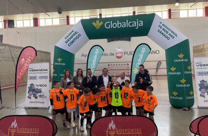 El Equipo Benjamín de Puertollano triunfa y se lleva el Título en la Final de la Liga Globalcaja de Fútbol Sala