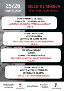 Festival Instrumental en el Auditorio: Una Semana de Virtuosismo con los Departamentos de Piano, Viento Madera y Cuerda del Conservatorio
