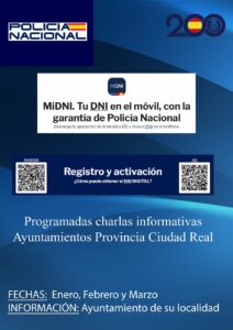 La Policía Nacional anuncia una charla informativa sobre el lanzamiento y las funcionalidades del nuevo DNI digital este miércoles