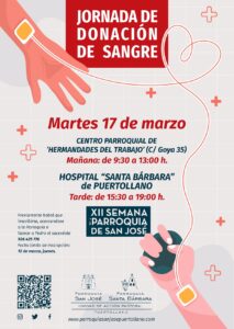 XII Semana de Solidaridad en San José: Participa en la Gran Jornada de Donación de Sangre