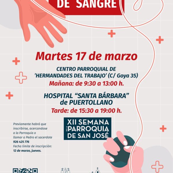 XII Semana de Solidaridad en San José: Participa en la Gran Jornada de Donación de Sangre