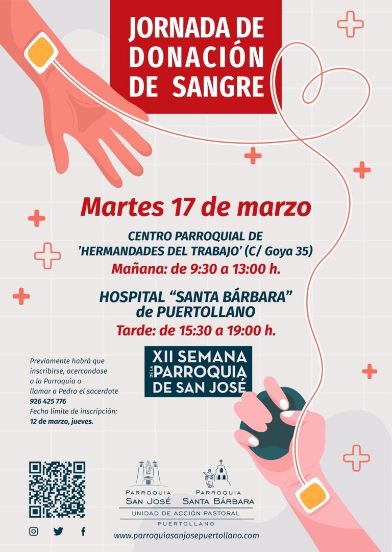 XII Semana de Solidaridad en San José: Participa en la Gran Jornada de Donación de Sangre