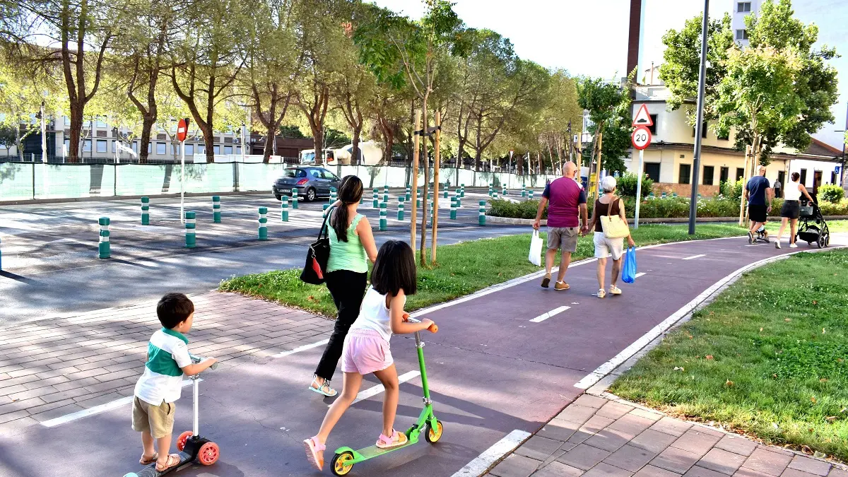 Trazado del nuevo carril bici entre Fraternidad y el centro de Puertollano