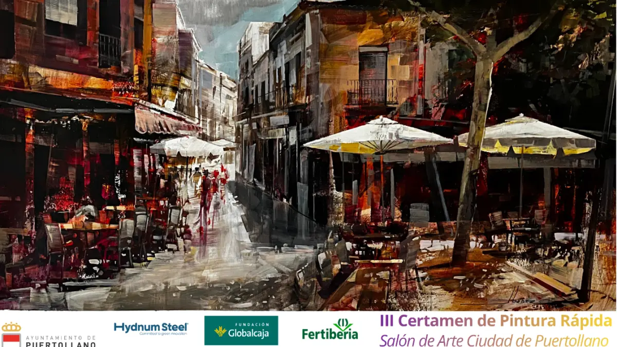 Cartel del III Certamen de Pintura Rapida Salon de Arte Ciudad de Puertollano