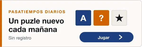 Un puzle nuevo cada mañana. Ocho juegos que cambian a diario.