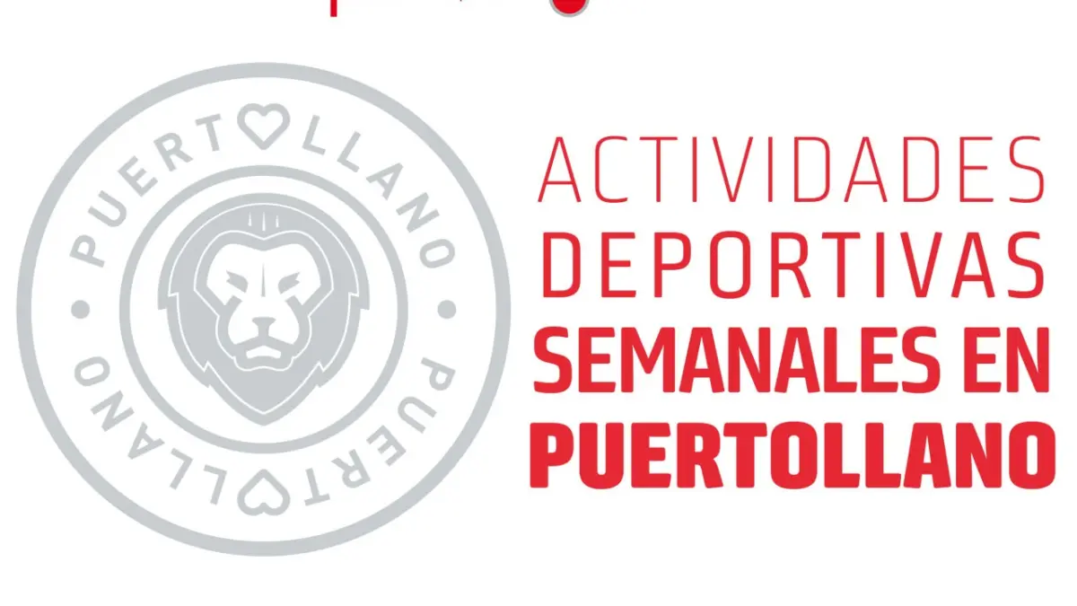 Cartel de actividades deportivas semanales del Patronato Municipal de Deportes de Puertollano del 21 al 27 de septiembre de 2026