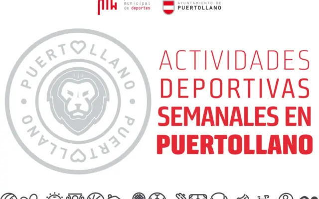 Cartel de actividades deportivas semanales del Patronato Municipal de Deportes de Puertollano del 21 al 27 de septiembre de 2026