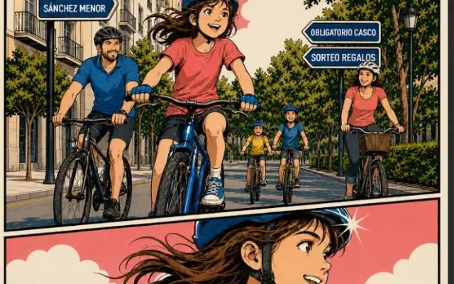 Cartel del XIV Día de la Bicicleta de Puertollano