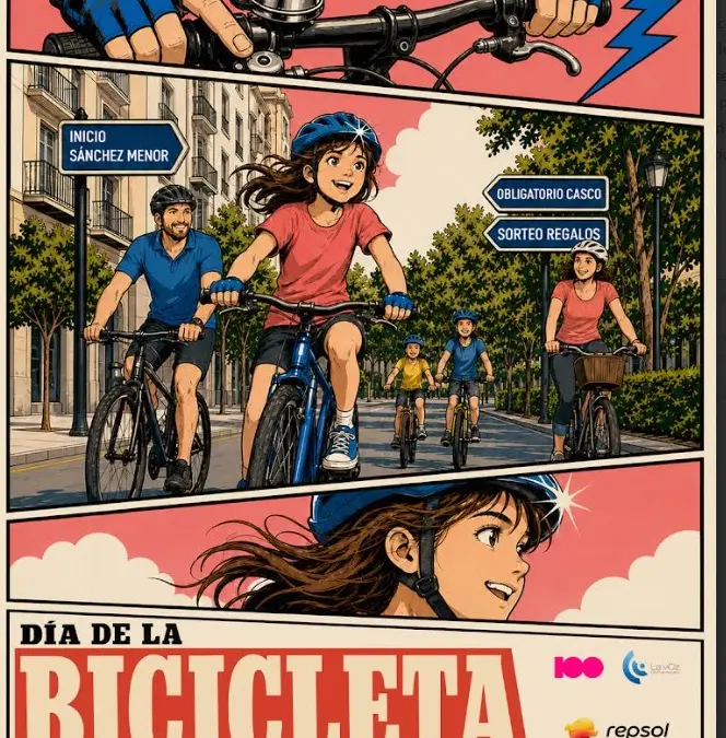 Cartel del XIV Día de la Bicicleta de Puertollano