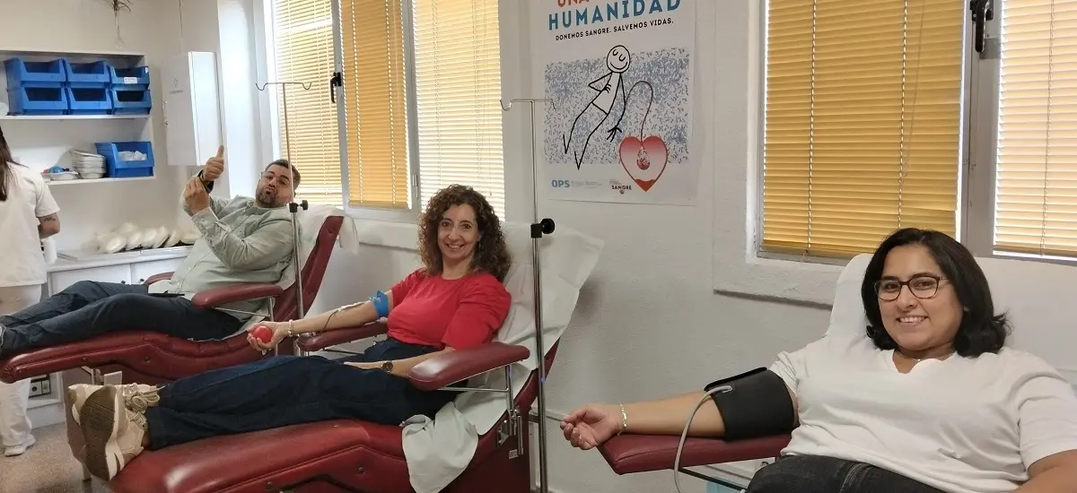Cartel o imagen de la campaña de donación de sangre de la Congregación de los Dolores en Puertollano