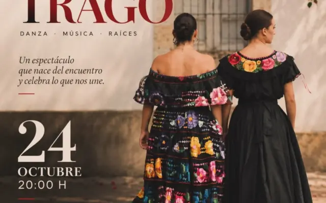 Cartel del espectáculo de música y danza El último trago en el Auditorio Pedro Almodóvar de Puertollano