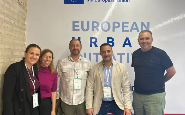 Representantes del Ayuntamiento de Puertollano en el encuentro de capacitación de la Iniciativa Urbana Europea en Granada